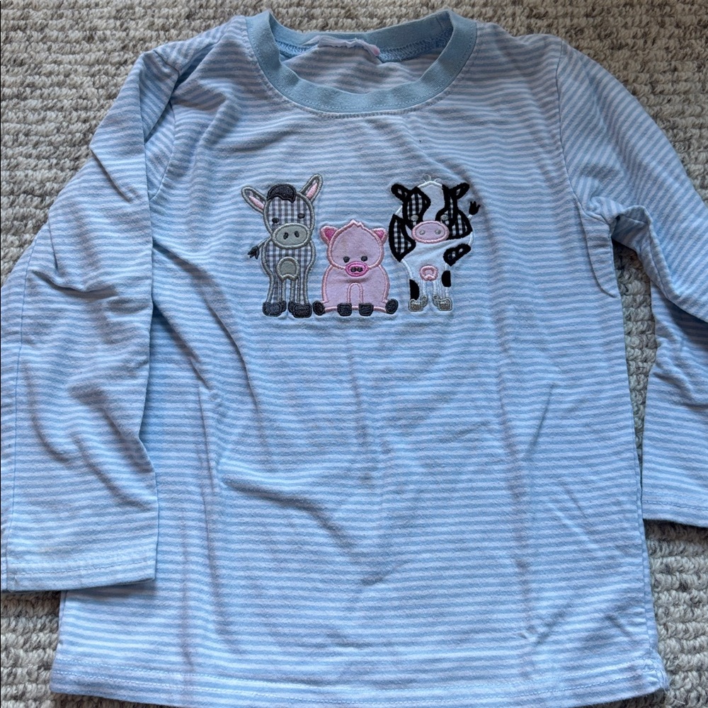 Stitchy fish size 2T animal long sleeve shirt
